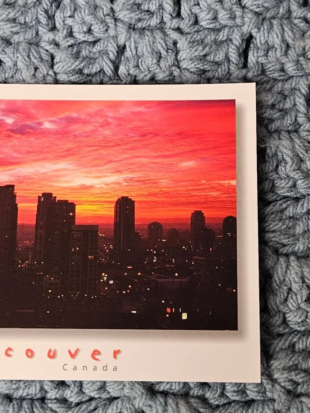 Vancouver Canada at Sunset Postcard